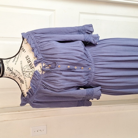 easel Pants & Jumpsuits Easel Ready To Go Wide Ruffled Leg Off Shoulder Flowy Jumpsuit Wlace